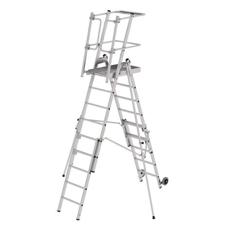 Roossien FlexxStep telescopisch, verrijdbaar, 6 + 3 sporten