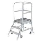 Roossien Aluminium bordestrap met 3 stalen treden