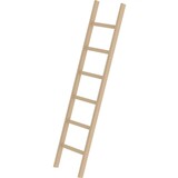 Roossien Houten enkele ladder, 6 sporten Roossien Houten enkele ladder, 6 sporten