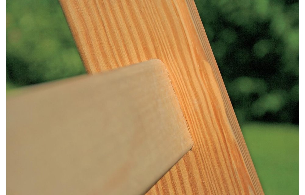 Houten enkele ladder, 6 sporten