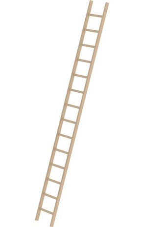 Roossien Houten enkele ladder, 14 sporten