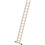 Roossien Houten enkele ladder, 14 sporten met stabilisatiebalk