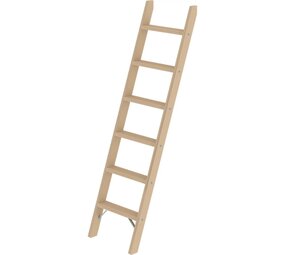 Munk Houten enkele trapladder, 6 treden Munk Houten enkele trapladder, 6 treden