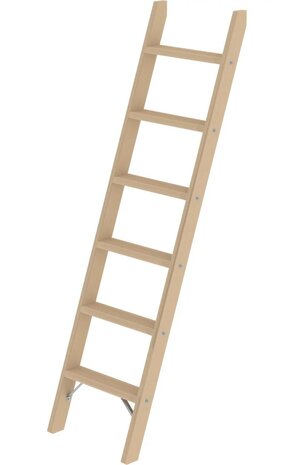 Munk Houten enkele trapladder, 6 treden Munk Houten enkele trapladder, 6 treden