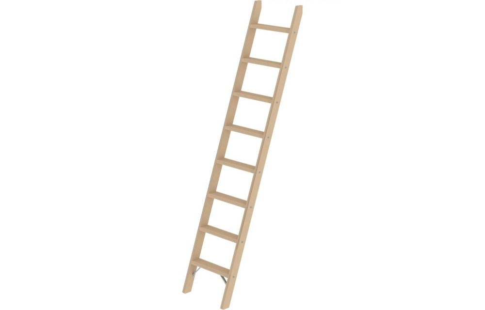 nek Elektricien conversie Houten enkele trapladder, 8 treden | Houten ladders | Ladder.nl