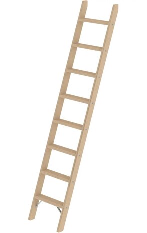 Munk Houten enkele trapladder, 8 treden Munk Houten enkele trapladder, 8 treden