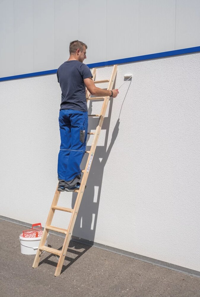 Roossien Houten enkele trapladder, 8 treden