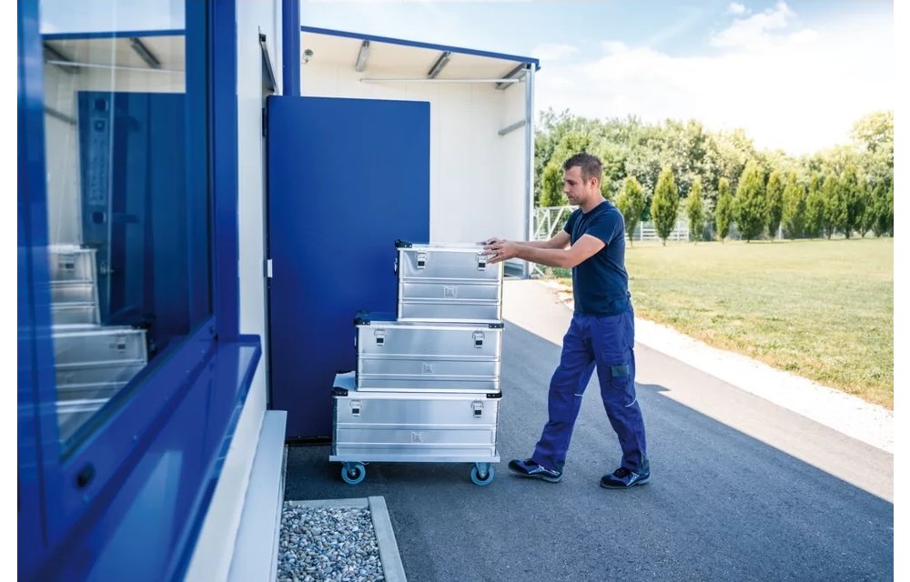 Aluminium transportkist, 140 liter