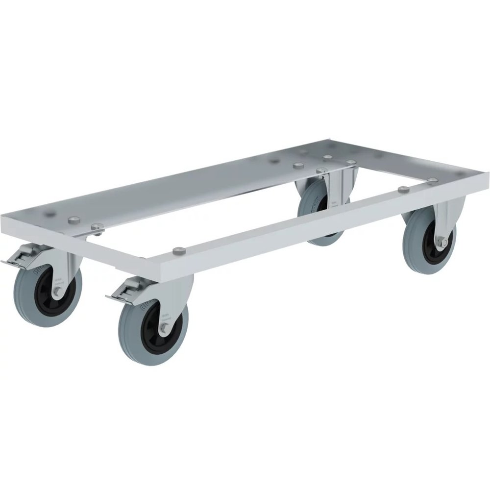 verstellbarer Alu Kanuwagen bis 90 kg, Transportwagen für Boote, Kanus und Kajaks, SUP-Trolley mit Polstern, ⌀22 cm große PU-Räder