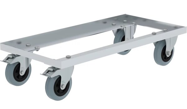 Roossien Aluminium transportwagen voor 91 liter transportkist Roossien Aluminium transportwagen voor 91 liter transportkist