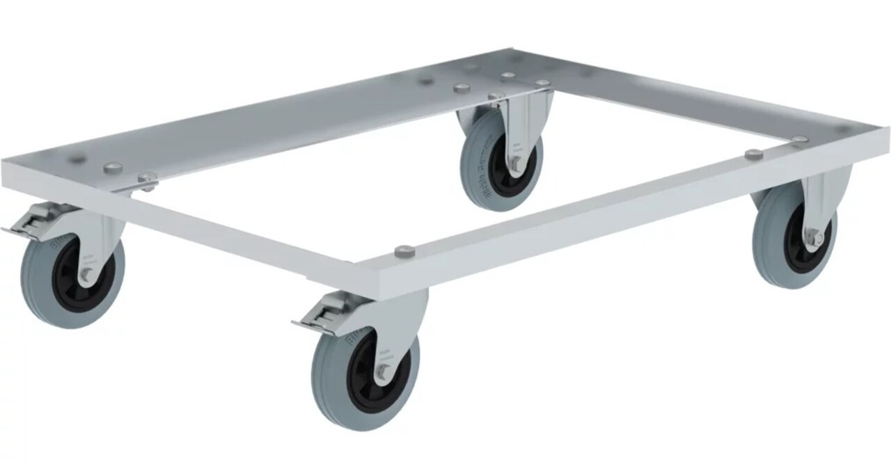 Roossien Aluminium transportwagen voor 157 en 240 liter transportkist