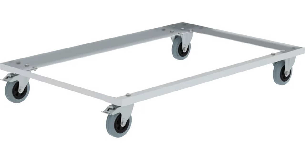 Roossien Aluminium transportwagen voor 415 liter transportkist