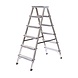 Munk Dubbele huishoudtrap, 2x6 treden Munk Dubbele huishoudtrap, 2x6 treden