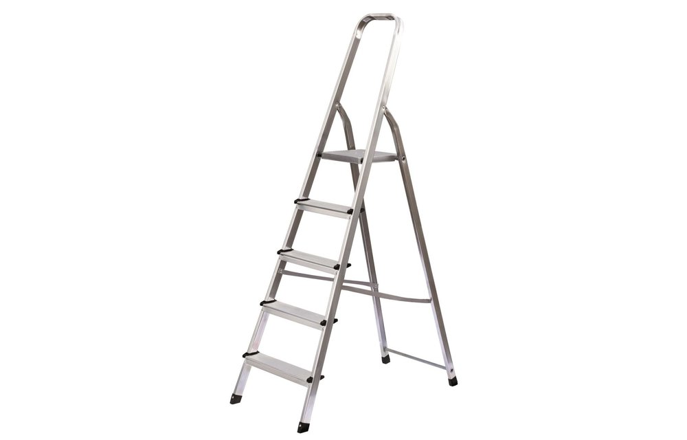 Aluminium huishoudtrap, 5 treden