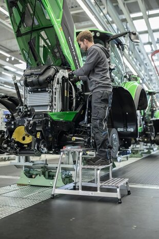 Roossien Aluminium plateautrap, 5 treden