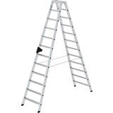 Munk Aluminium dubbele trap, 2x12 treden Munk Aluminium dubbele trap, 2x12 treden