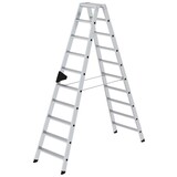 Munk Aluminium dubbele trap, 2x10 treden Munk Aluminium dubbele trap, 2x10 treden