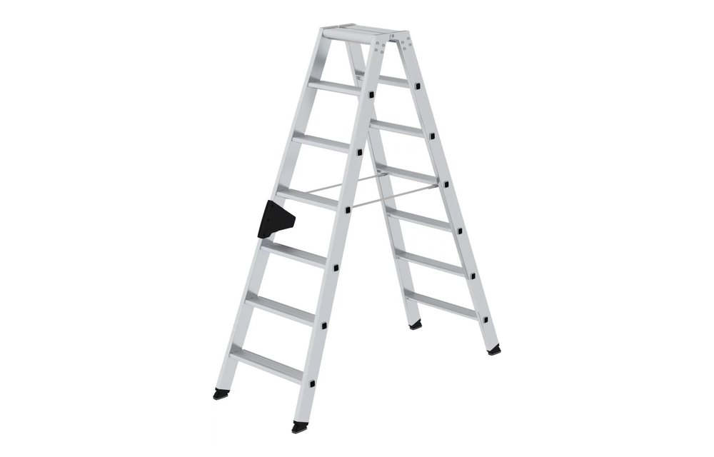 Aluminium dubbele trap, 2x7 treden