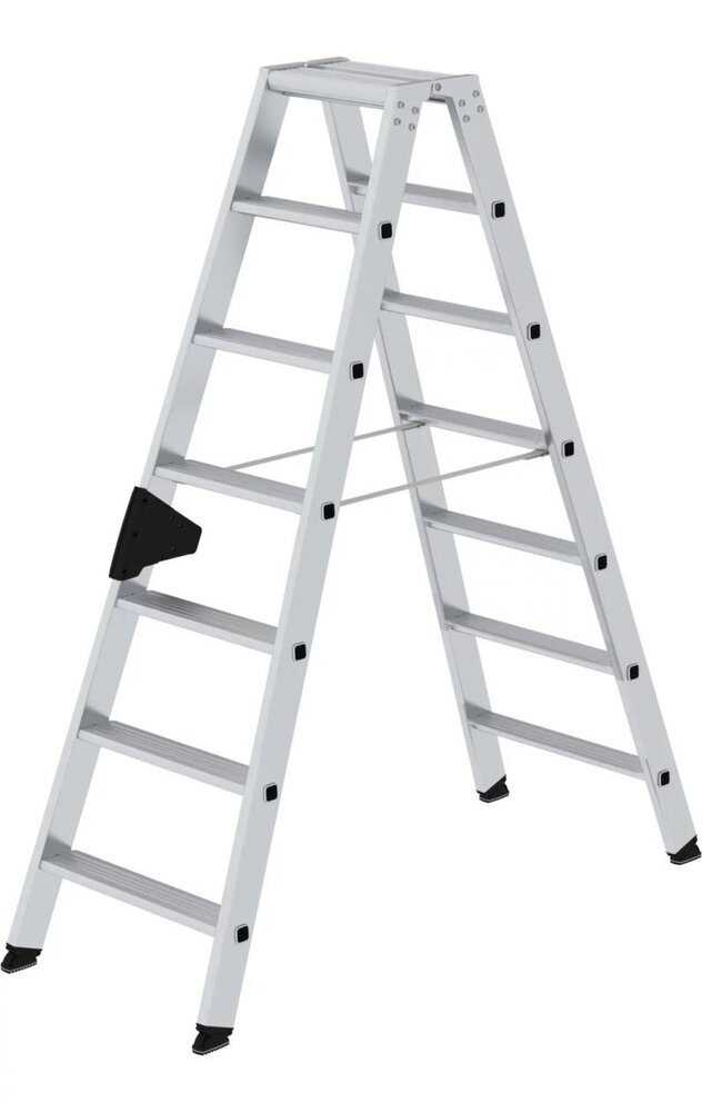 Roossien Aluminium dubbele trap, 2x7 treden