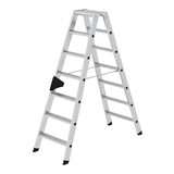 Munk Aluminium dubbele trap, 2x7 treden Munk Aluminium dubbele trap, 2x7 treden