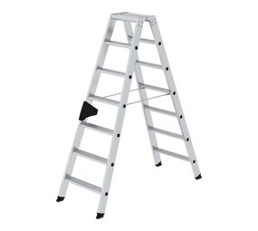 Munk Aluminium dubbele trap, 2x7 treden Munk Aluminium dubbele trap, 2x7 treden