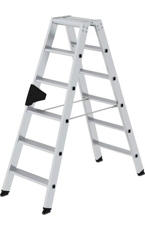 Roossien Aluminium dubbele trap, 2x6 treden