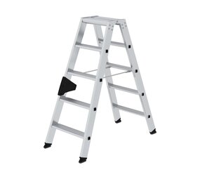 Munk Aluminium dubbele trap, 2x5 treden Munk Aluminium dubbele trap, 2x5 treden