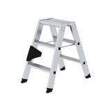 Munk Aluminium dubbele trap, 2x3 treden Munk Aluminium dubbele trap, 2x3 treden