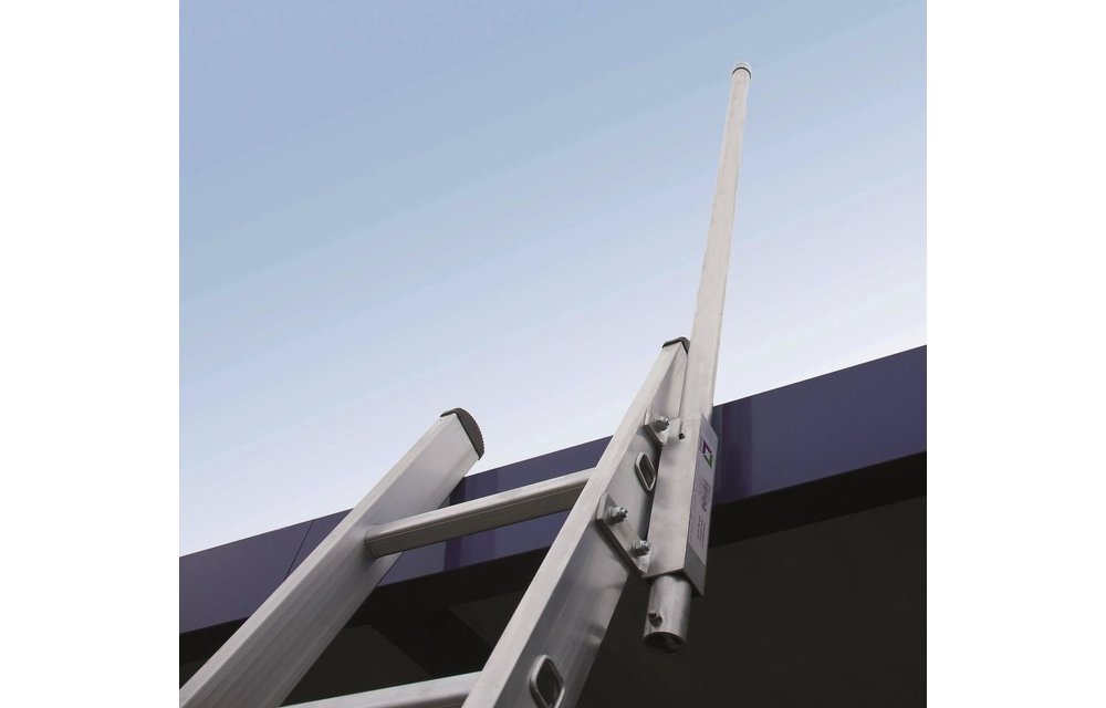 Uitschuifbare afstaphulp t.b.v. enkele ladder (rechts)