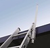 Uitschuifbare afstaphulp t.b.v. enkele ladder (rechts) Uitschuifbare afstaphulp t.b.v. enkele ladder (rechts)