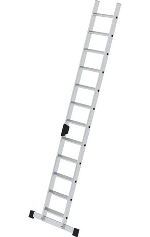 Munk Aluminium enkele trap, 12 treden met stabilisatiebalk Munk Aluminium enkele trap, 12 treden met stabilisatiebalk