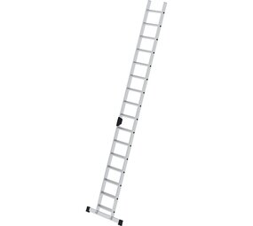 Munk Aluminium enkele trap, 16 treden met stabilisatiebalk Munk Aluminium enkele trap, 16 treden met stabilisatiebalk