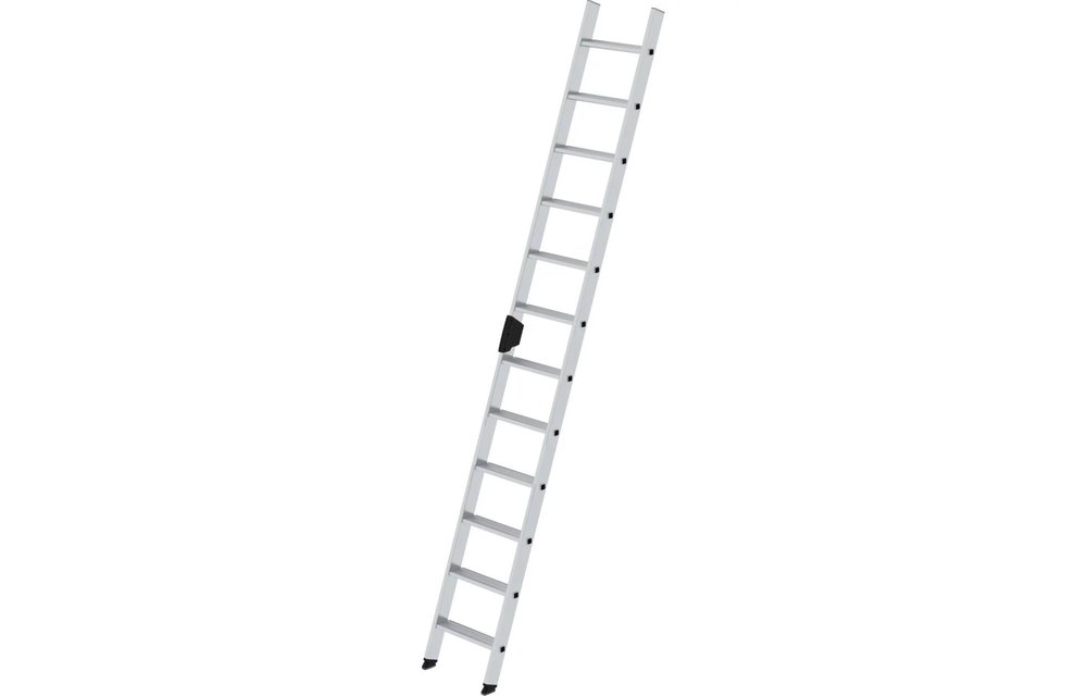 Aluminium enkele trap, 12 treden