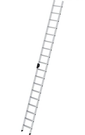 Munk Aluminium enkele trap, 18 treden Munk Aluminium enkele trap, 18 treden