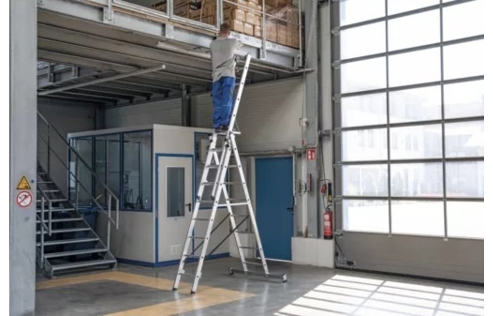 3-delige aluminium reformladder, 3x6 sporten