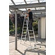 Roossien 2-delige aluminium reformladder, 2x8 sporten