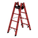 Roossien Volkunststof dubbele ladder, 2x4 sporten Roossien Volkunststof dubbele ladder, 2x4 sporten