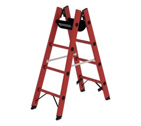 Munk Volkunststof dubbele ladder, 2x4 sporten Munk Volkunststof dubbele ladder, 2x4 sporten