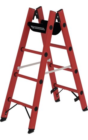 Munk Volkunststof dubbele ladder, 2x4 sporten Munk Volkunststof dubbele ladder, 2x4 sporten