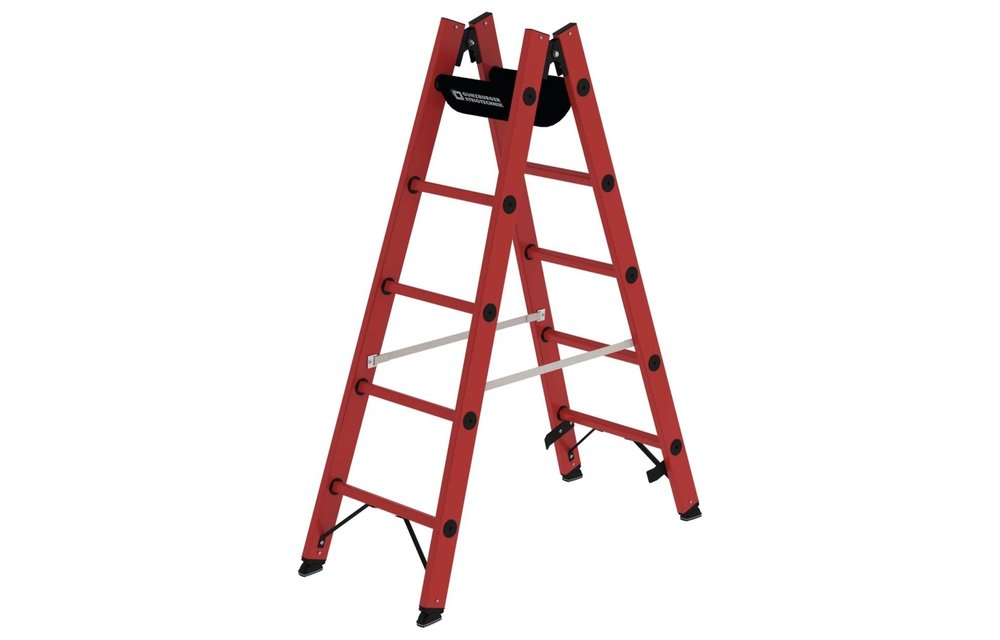 Kunststof dubbele ladder, 2x5 sporten