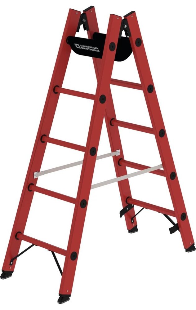 Roossien Volkunststof dubbele ladder, 2x5 sporten