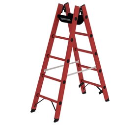 Munk Volkunststof dubbele ladder, 2x5 sporten Munk Volkunststof dubbele ladder, 2x5 sporten