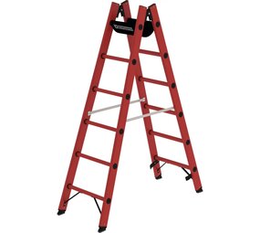 Munk Volkunststof dubbele ladder, 2x6 sporten Munk Volkunststof dubbele ladder, 2x6 sporten