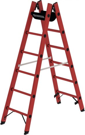 Munk Volkunststof dubbele ladder, 2x6 sporten Munk Volkunststof dubbele ladder, 2x6 sporten
