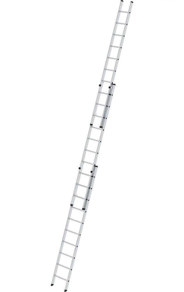 Roossien 3-delige aluminium opsteekladder, 3x10 sporten