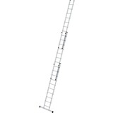 Munk 3-delige aluminium opsteekladder, 3x10 sporten met stabilisatiebalk Munk 3-delige aluminium opsteekladder, 3x10 sporten met stabilisatiebalk