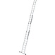 Roossien 3-delige aluminium opsteekladder, 3x10 sporten met stabilisatiebalk