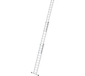 Munk 3-delige aluminium opsteekladder, 3x12 sporten met stabilisatiebalk Munk 3-delige aluminium opsteekladder, 3x12 sporten met stabilisatiebalk