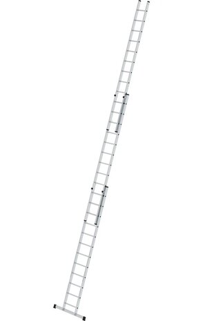 Roossien 3-delige aluminium opsteekladder, 3x12 sporten met stabilisatiebalk
