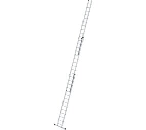 Munk 3-delige aluminium opsteekladder, 3x14 sporten met stabilisatiebalk Munk 3-delige aluminium opsteekladder, 3x14 sporten met stabilisatiebalk